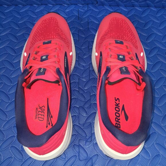 Brooks Launch 9 Womens Running Walking Shoes Pink Athletic Sneakers Size 8B - Picture 7 of 12
